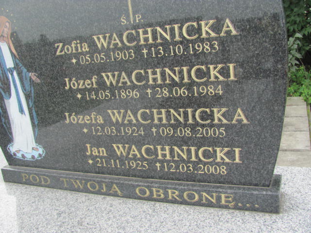 Jan Wachnicki 1925 Kolbuszowa - Grobonet - Wyszukiwarka osób pochowanych